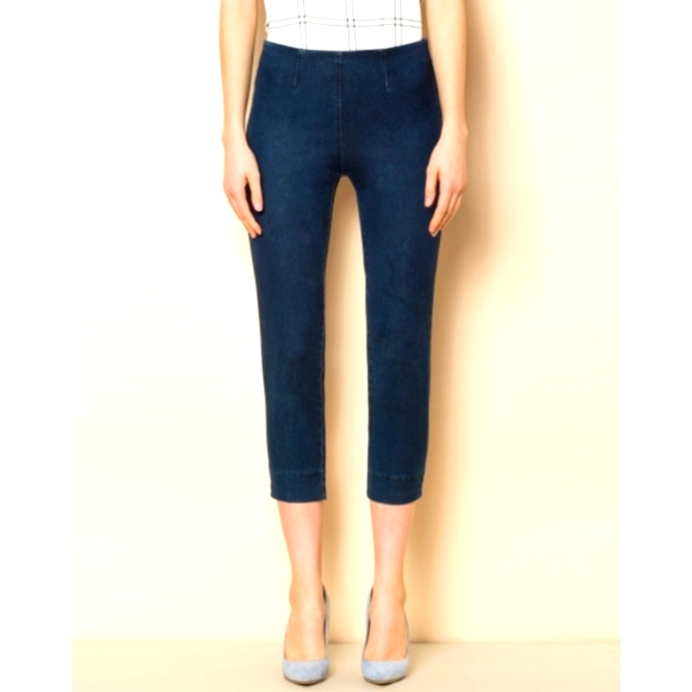 PIAZZA SEMPIONE cropped denim capri trousers. - Picture 2 of 15